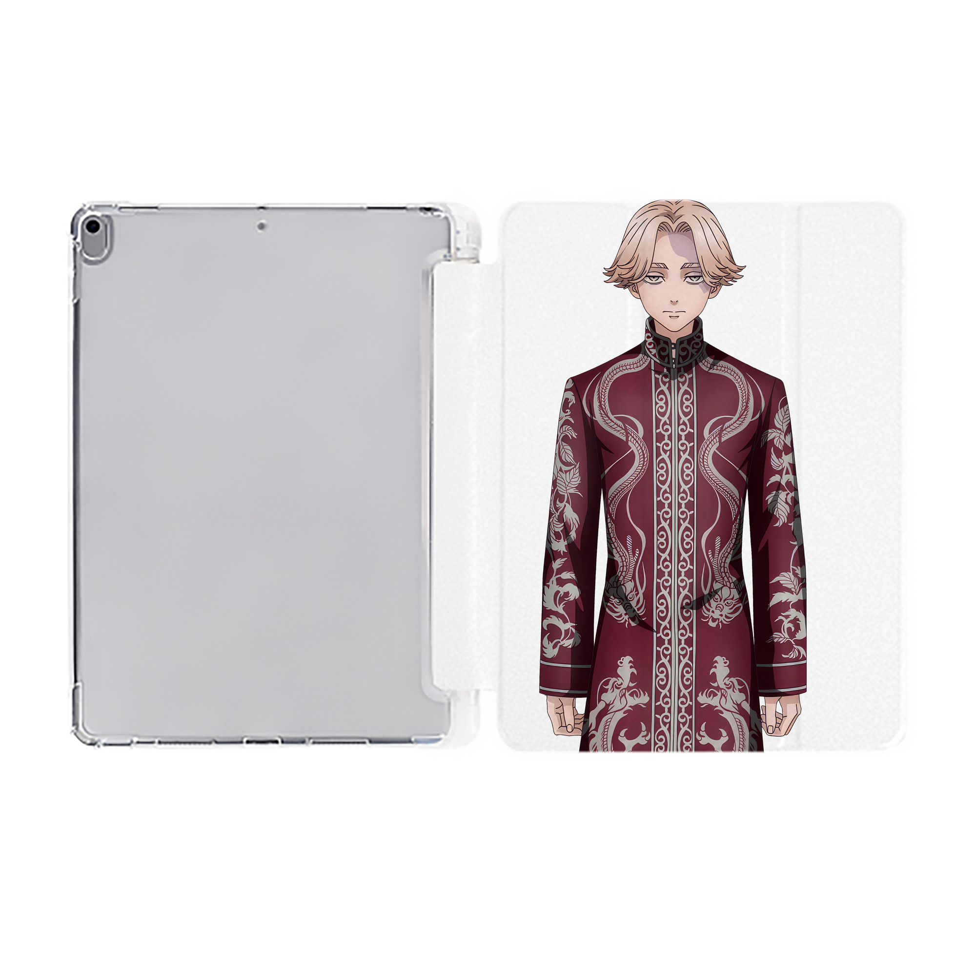 （画像用） 東京リベンジャーズ Tokyo Revengers IPad ケース ペン収納付き 三つ折りスタンド PUレザー×シリコン 対応機種9.5/10.5/10.9インチ